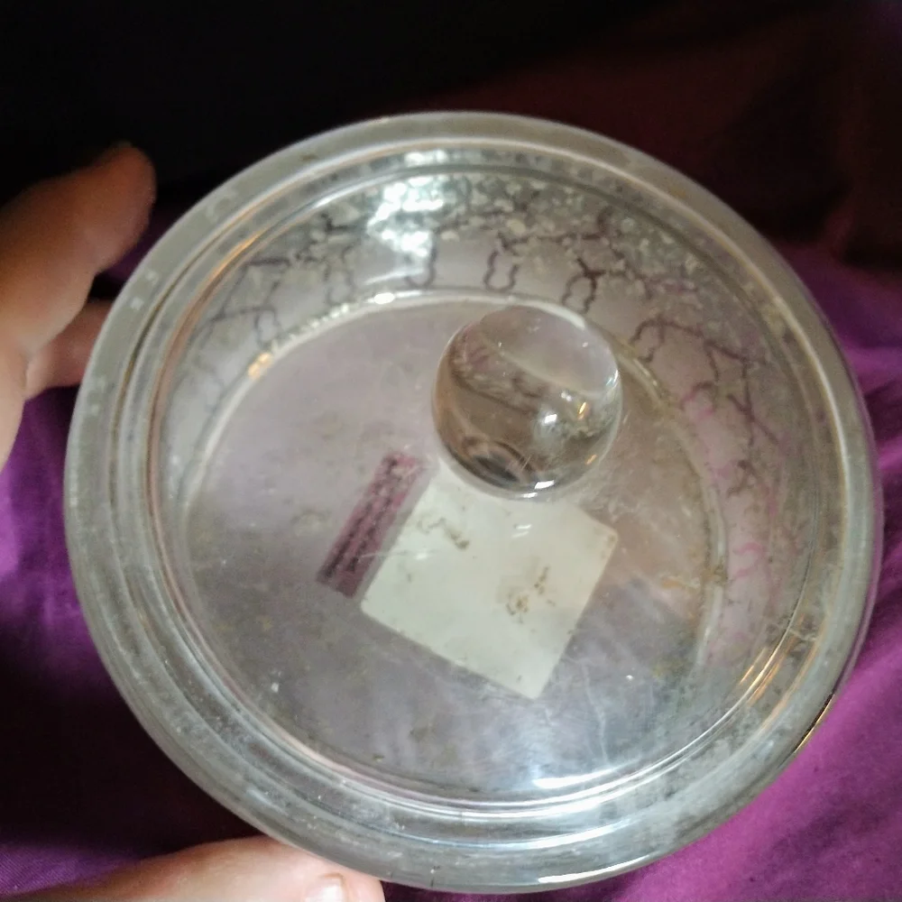 Glass Vanity Powder Dish